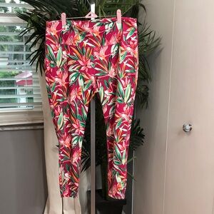 crown & ivy Pink and Green Leggings